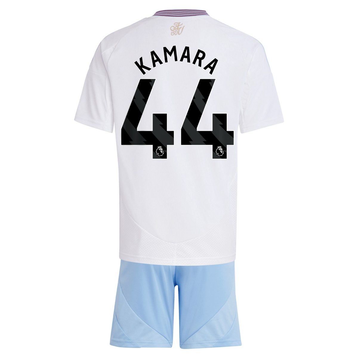 AVFC aston villa adidas away mini kit 2024-25 with kamara 44 printing Collection | Official Aston Villa Kits and Apparel