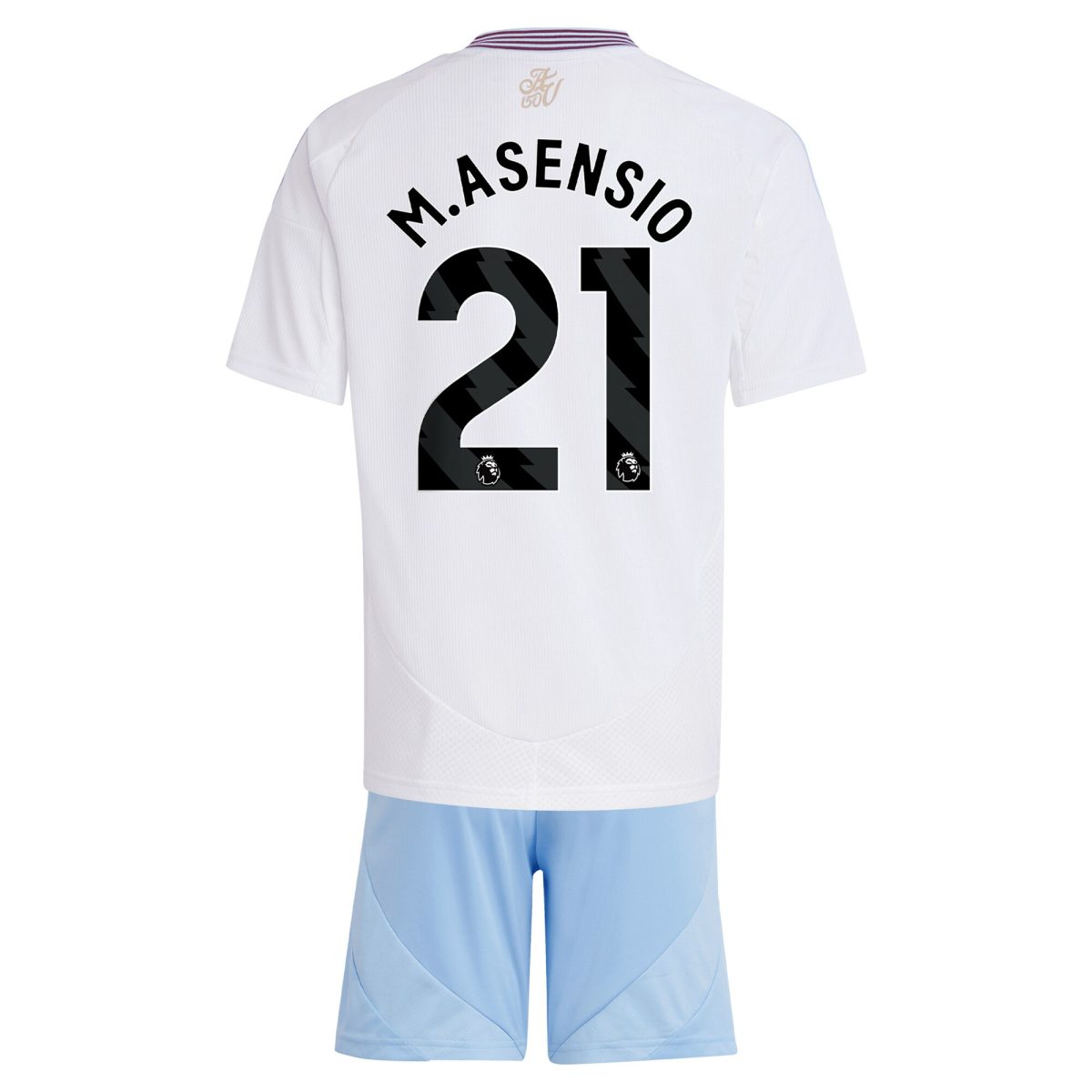 AVFC aston villa adidas away mini kit 2024-25 with m.asensio 21 printing Collection | Official Aston Villa Kits and Apparel