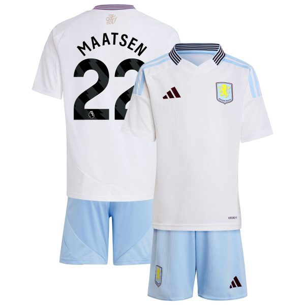 AVFC aston villa adidas away mini kit 2024-25 with maatsen 22 printing Collection | Official Aston Villa Kits and Apparel