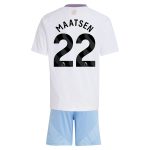 AVFC aston villa adidas away mini kit 2024-25 with maatsen 22 printing Collection | Official Aston Villa Kits and Apparel