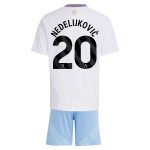 AVFC aston villa adidas away mini kit 2024-25 with nedeljković 20 printing Collection | Official Aston Villa Kits and Apparel