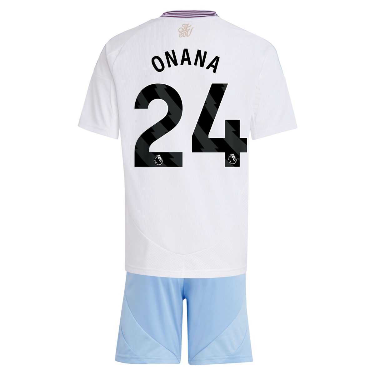 AVFC aston villa adidas away mini kit 2024-25 with onana 24 printing Collection | Official Aston Villa Kits and Apparel