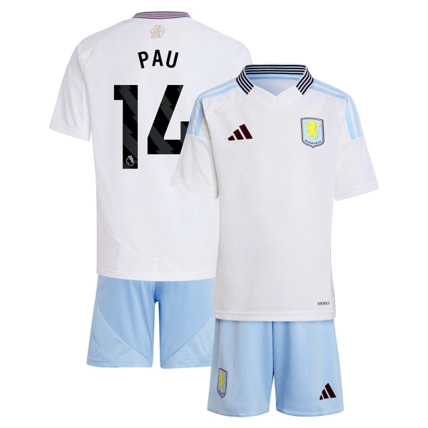 AVFC aston villa adidas away mini kit 2024-25 with pau 14 printing Collection | Official Aston Villa Kits and Apparel
