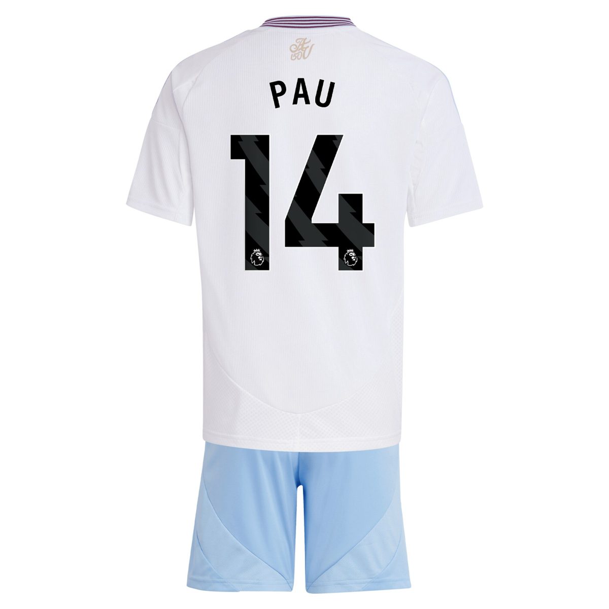 AVFC aston villa adidas away mini kit 2024-25 with pau 14 printing Collection | Official Aston Villa Kits and Apparel