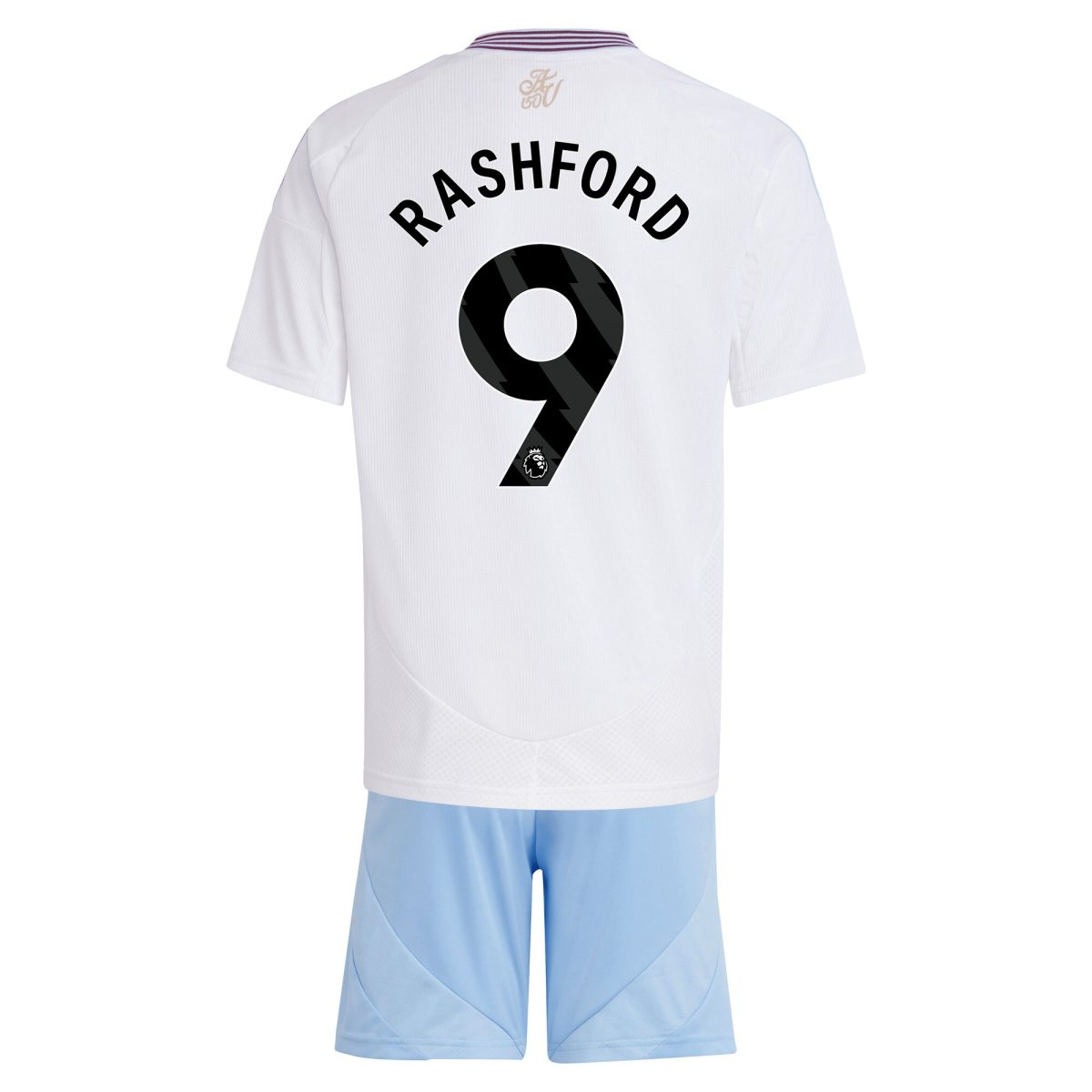 AVFC aston villa adidas away mini kit 2024-25 with rashford 9 printing Collection | Official Aston Villa Kits and Apparel