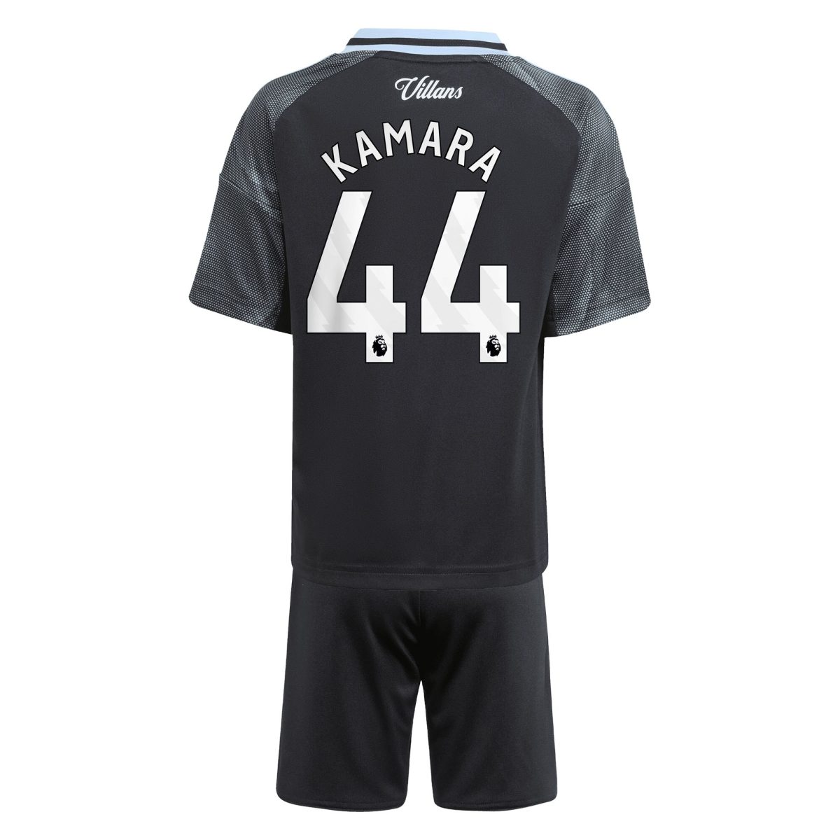 AVFC aston villa adidas away mini kit 2025-26 with kamara 44 printing Collection | Official Aston Villa Kits and Apparel