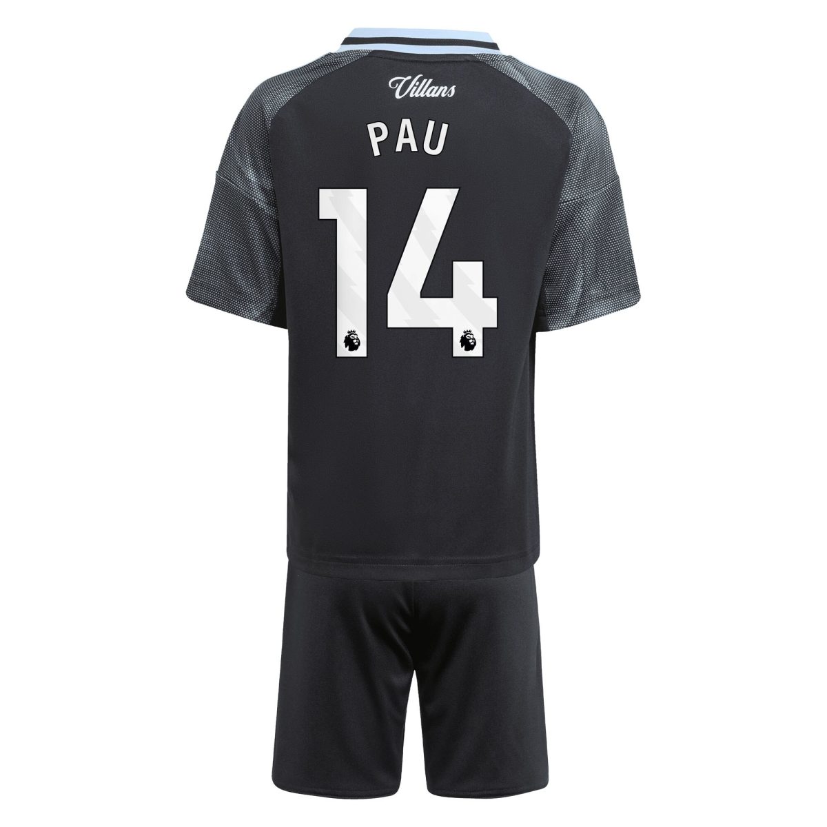 AVFC aston villa adidas away mini kit 2025-26 with pau 14 printing Collection | Official Aston Villa Kits and Apparel