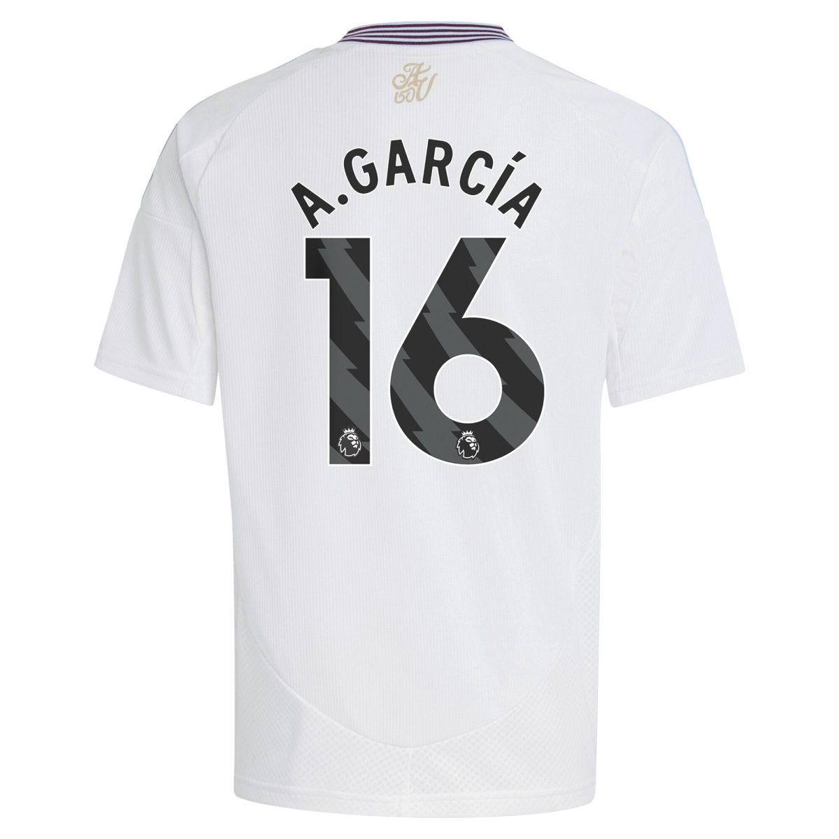AVFC aston villa adidas away shirt 2024-25 – kids with a.garcía 16 printing Collection | Official Aston Villa Kits and Apparel