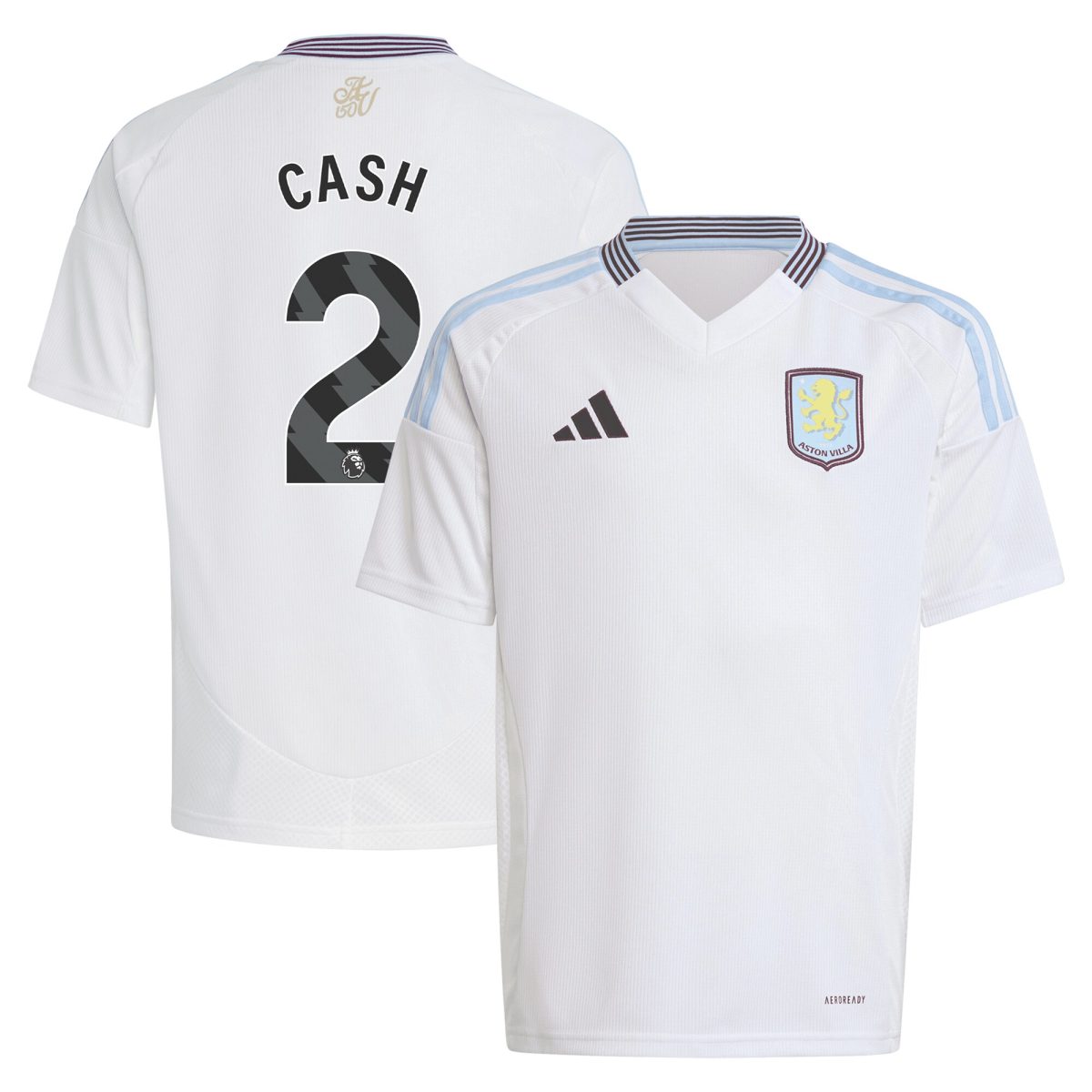 AVFC aston villa adidas away shirt 2024-25 – kids with cash 2 printing Collection | Official Aston Villa Kits and Apparel