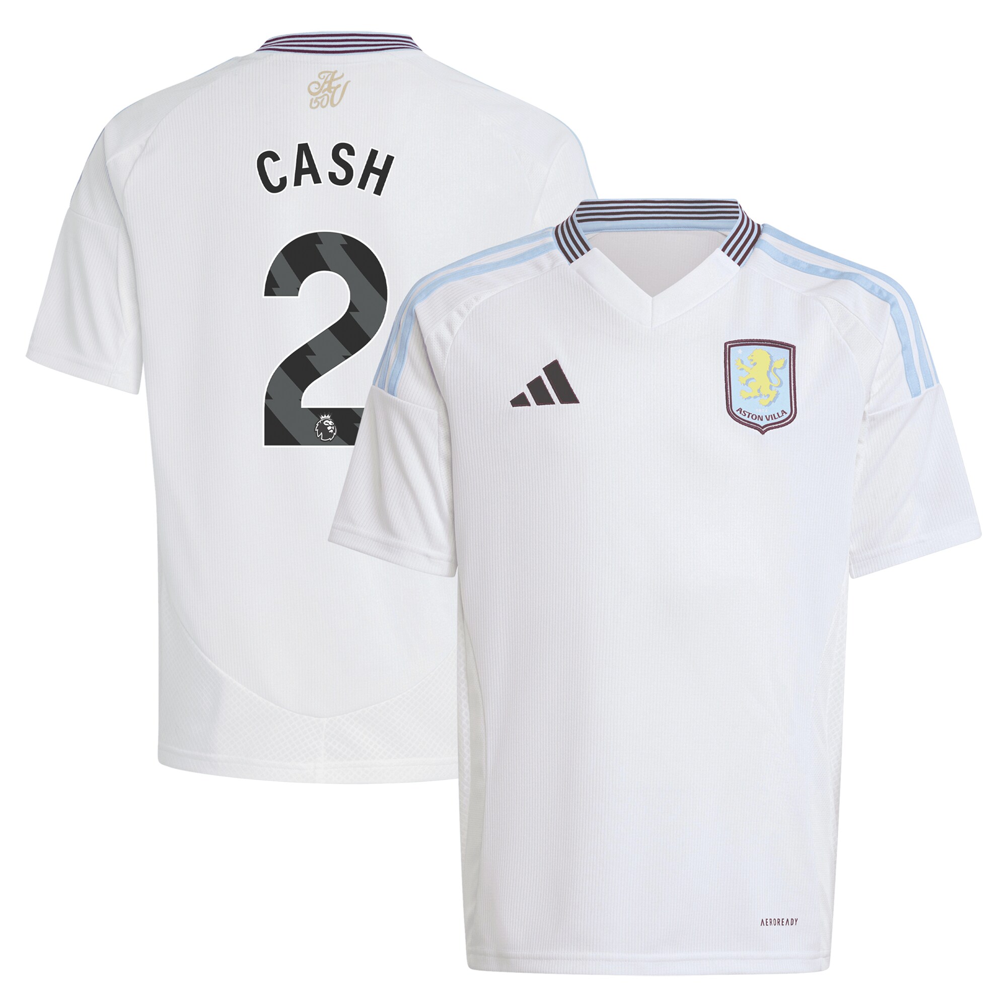 AVFC aston villa adidas away shirt 2024-25 – kids with cash 2 printing Collection | Official Aston Villa Kits and Apparel