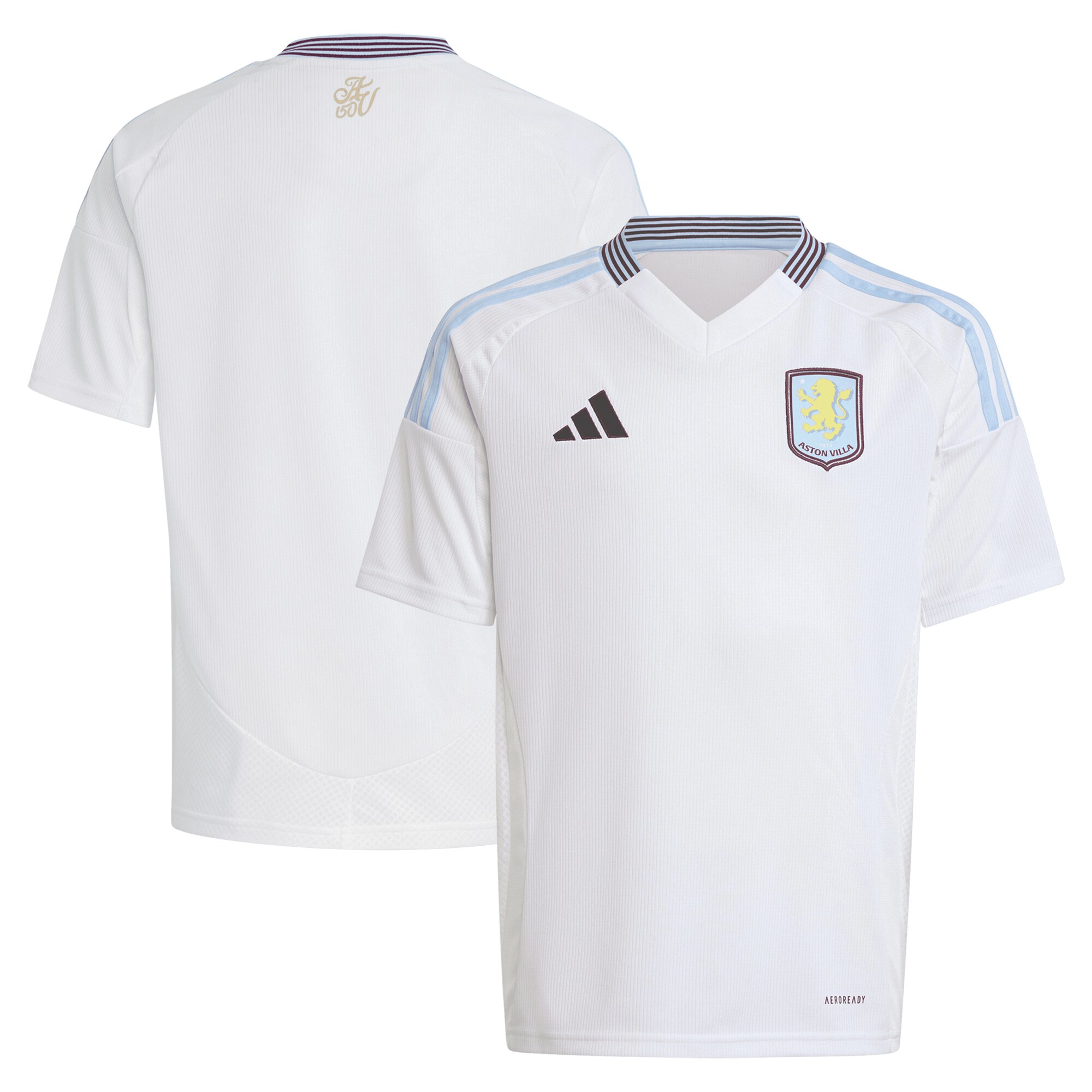 AVFC aston villa adidas away shirt 2024-25 – kids with custom printing Collection | Official Aston Villa Kits and Apparel