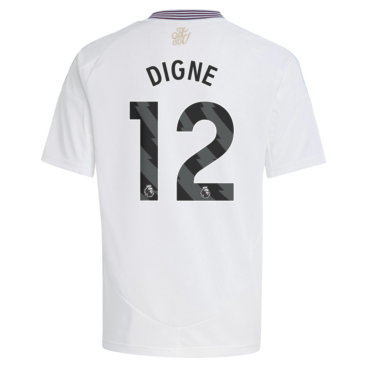 AVFC aston villa adidas away shirt 2024-25 – kids with digne 12 printing Collection | Official Aston Villa Kits and Apparel
