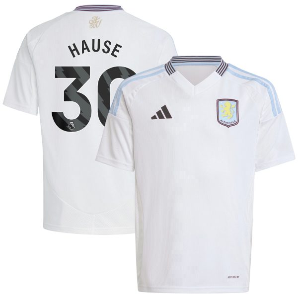 AVFC aston villa adidas away shirt 2024-25 – kids with hause 30 printing Collection | Official Aston Villa Kits and Apparel