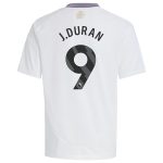 AVFC aston villa adidas away shirt 2024-25 – kids with j.duran 9 printing Collection | Official Aston Villa Kits and Apparel