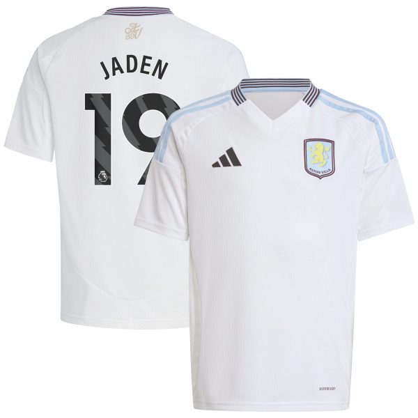AVFC aston villa adidas away shirt 2024-25 – kids with jaden 19 printing Collection | Official Aston Villa Kits and Apparel