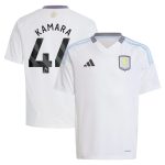 AVFC aston villa adidas away shirt 2024-25 – kids with kamara 44 printing Collection | Official Aston Villa Kits and Apparel