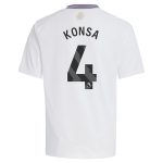 AVFC aston villa adidas away shirt 2024-25 – kids with konsa 4 printing Collection | Official Aston Villa Kits and Apparel