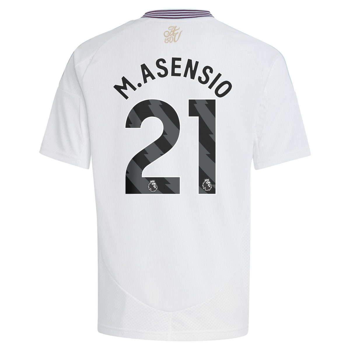 AVFC aston villa adidas away shirt 2024-25 – kids with m.asensio 21 printing Collection | Official Aston Villa Kits and Apparel