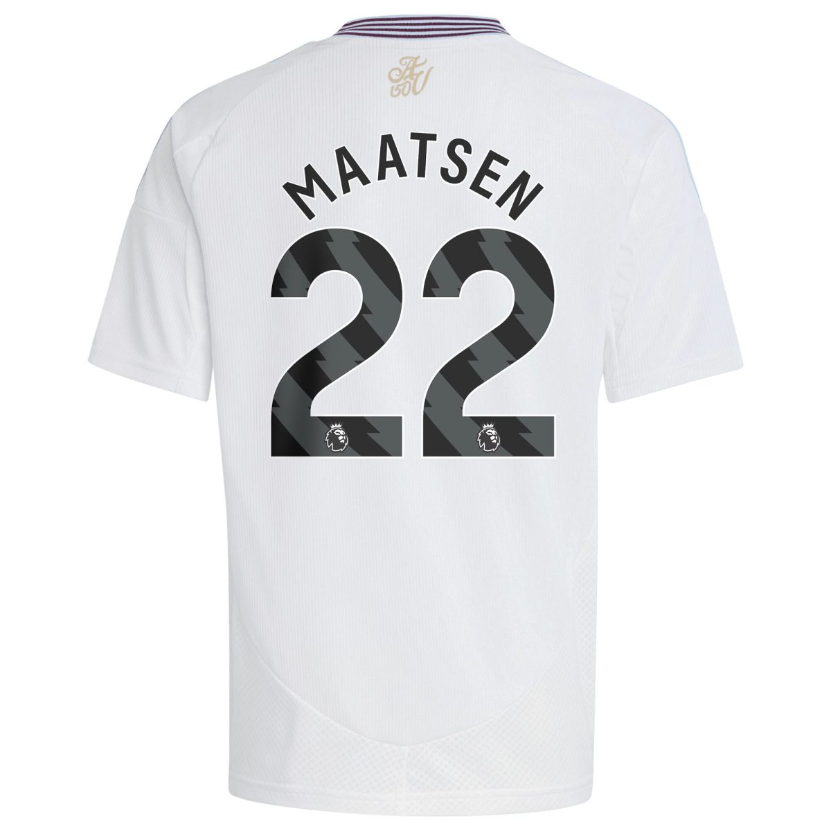 AVFC aston villa adidas away shirt 2024-25 – kids with maatsen 22 printing Collection | Official Aston Villa Kits and Apparel