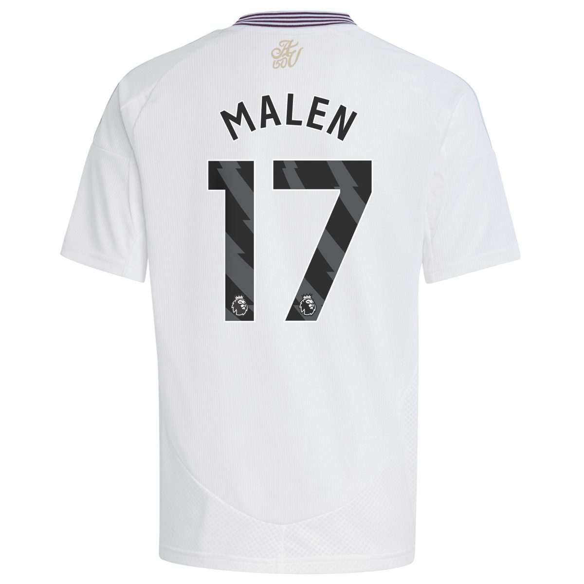 AVFC aston villa adidas away shirt 2024-25 – kids with malen 17 printing Collection | Official Aston Villa Kits and Apparel