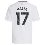 AVFC aston villa adidas away shirt 2024-25 – kids with malen 17 printing Collection | Official Aston Villa Kits and Apparel