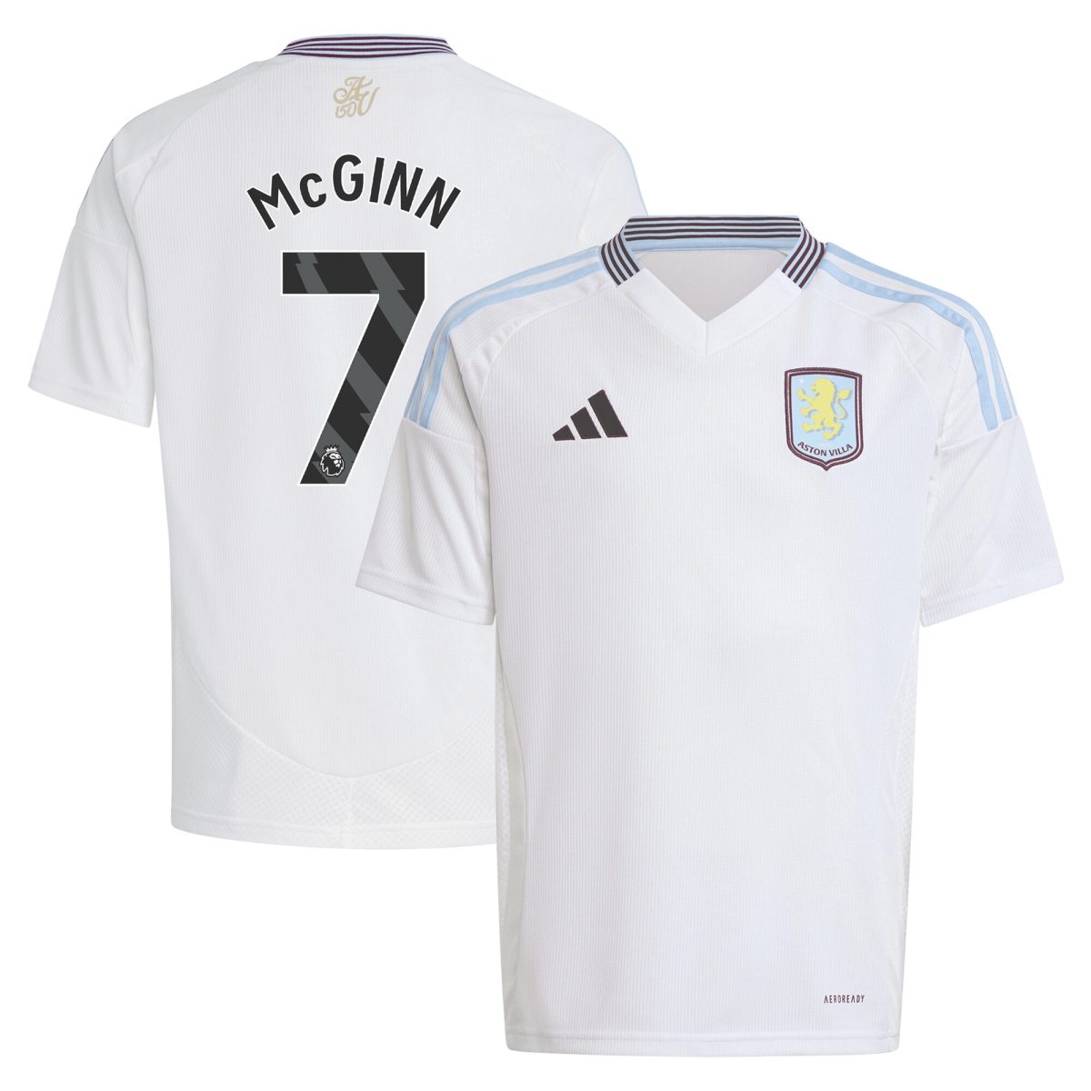 AVFC aston villa adidas away shirt 2024-25 – kids with mcginn 7 printing Collection | Official Aston Villa Kits and Apparel