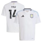 AVFC aston villa adidas away shirt 2024-25 – kids with pau 14 printing Collection | Official Aston Villa Kits and Apparel