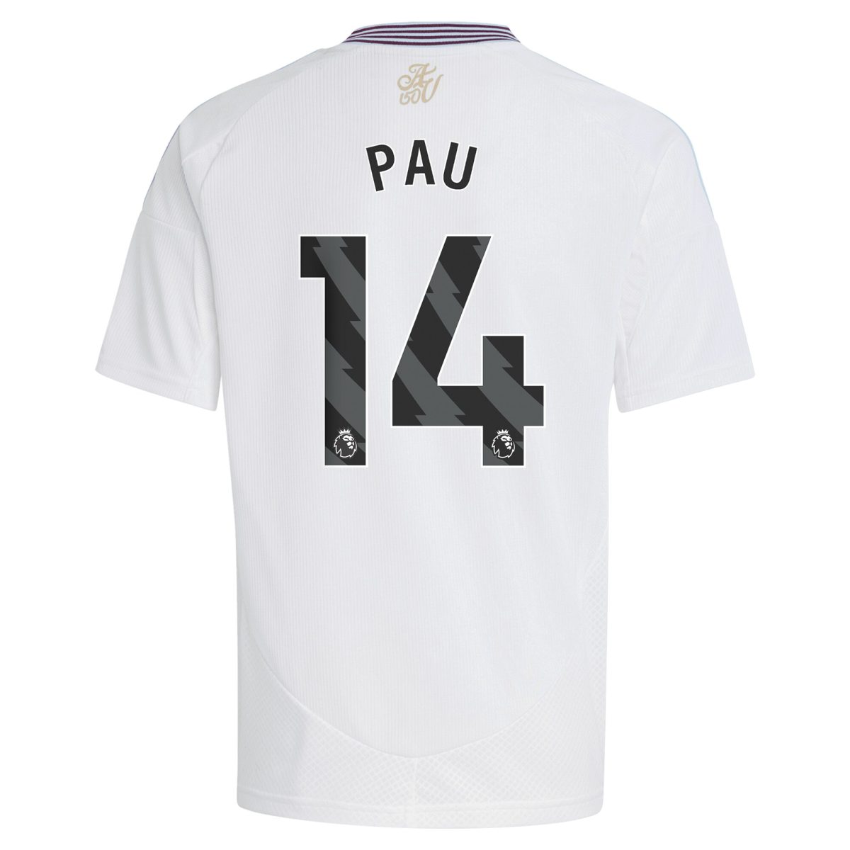 AVFC aston villa adidas away shirt 2024-25 – kids with pau 14 printing Collection | Official Aston Villa Kits and Apparel