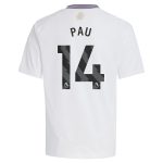 AVFC aston villa adidas away shirt 2024-25 – kids with pau 14 printing Collection | Official Aston Villa Kits and Apparel