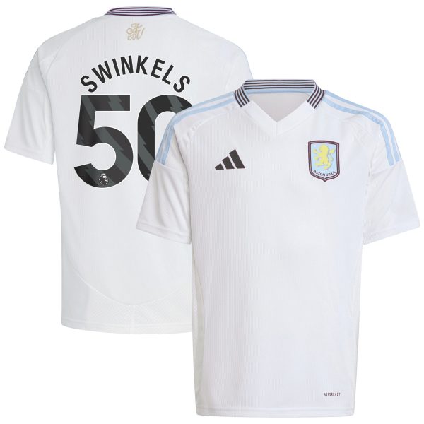 AVFC aston villa adidas away shirt 2024-25 – kids with swinkels 50 printing Collection | Official Aston Villa Kits and Apparel