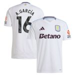 AVFC aston villa adidas away shirt 2024-25 with a.garcía 16 printing Collection | Official Aston Villa Kits and Apparel