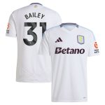 AVFC aston villa adidas away shirt 2024-25 with bailey 31 printing Collection | Official Aston Villa Kits and Apparel