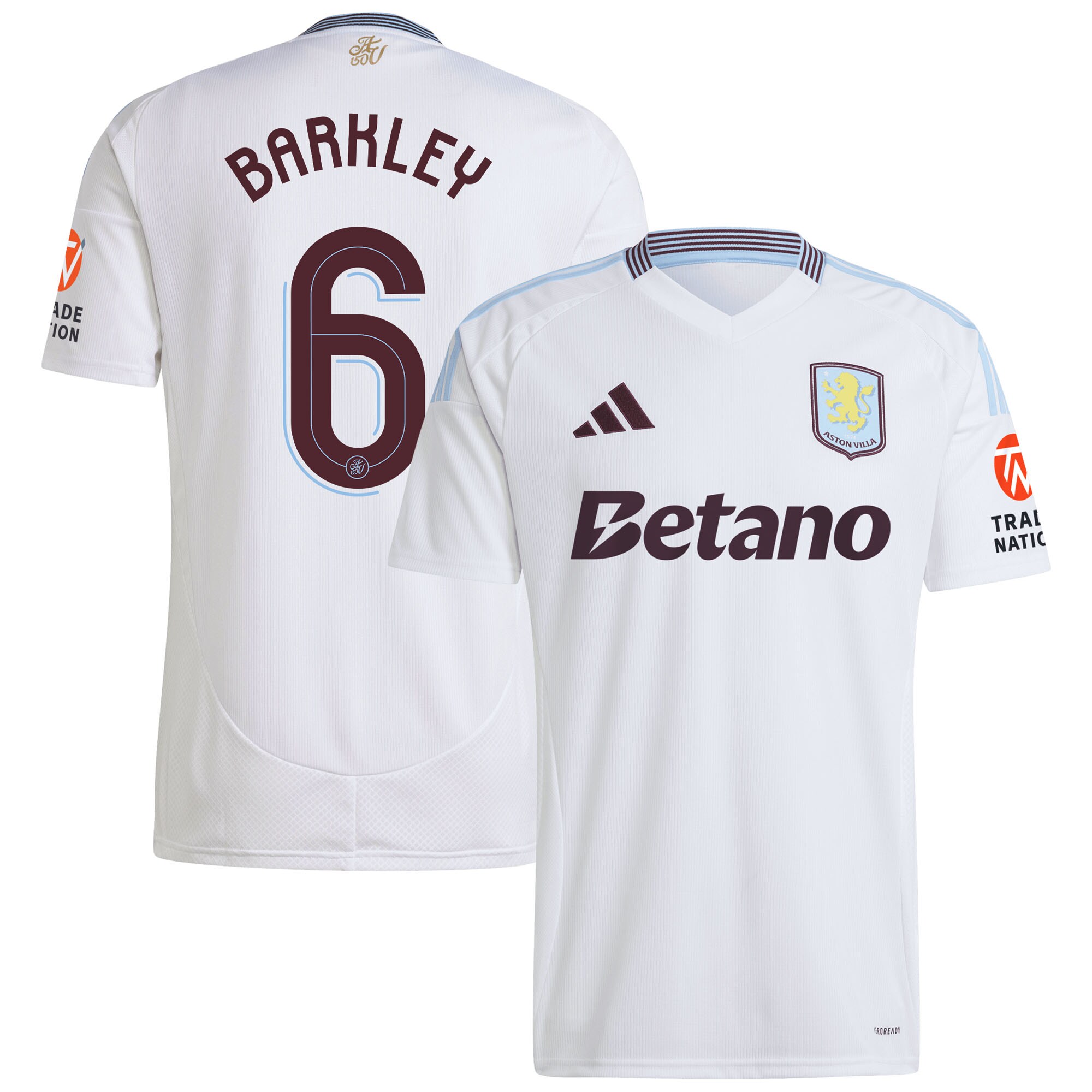 AVFC aston villa adidas away shirt 2024-25 with barkley 6 cup printing Collection | Official Aston Villa Kits and Apparel