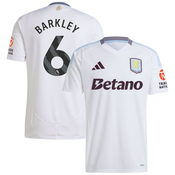 AVFC aston villa adidas away shirt 2024-25 with barkley 6 printing Collection | Official Aston Villa Kits and Apparel