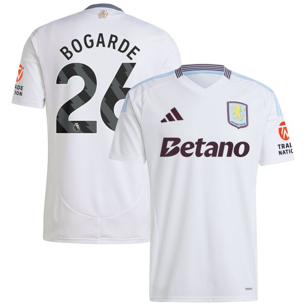 AVFC aston villa adidas away shirt 2024-25 with bogarde 26 printing Collection | Official Aston Villa Kits and Apparel
