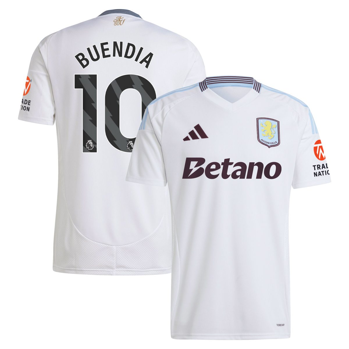 AVFC aston villa adidas away shirt 2024-25 with buendia 10 printing Collection | Official Aston Villa Kits and Apparel
