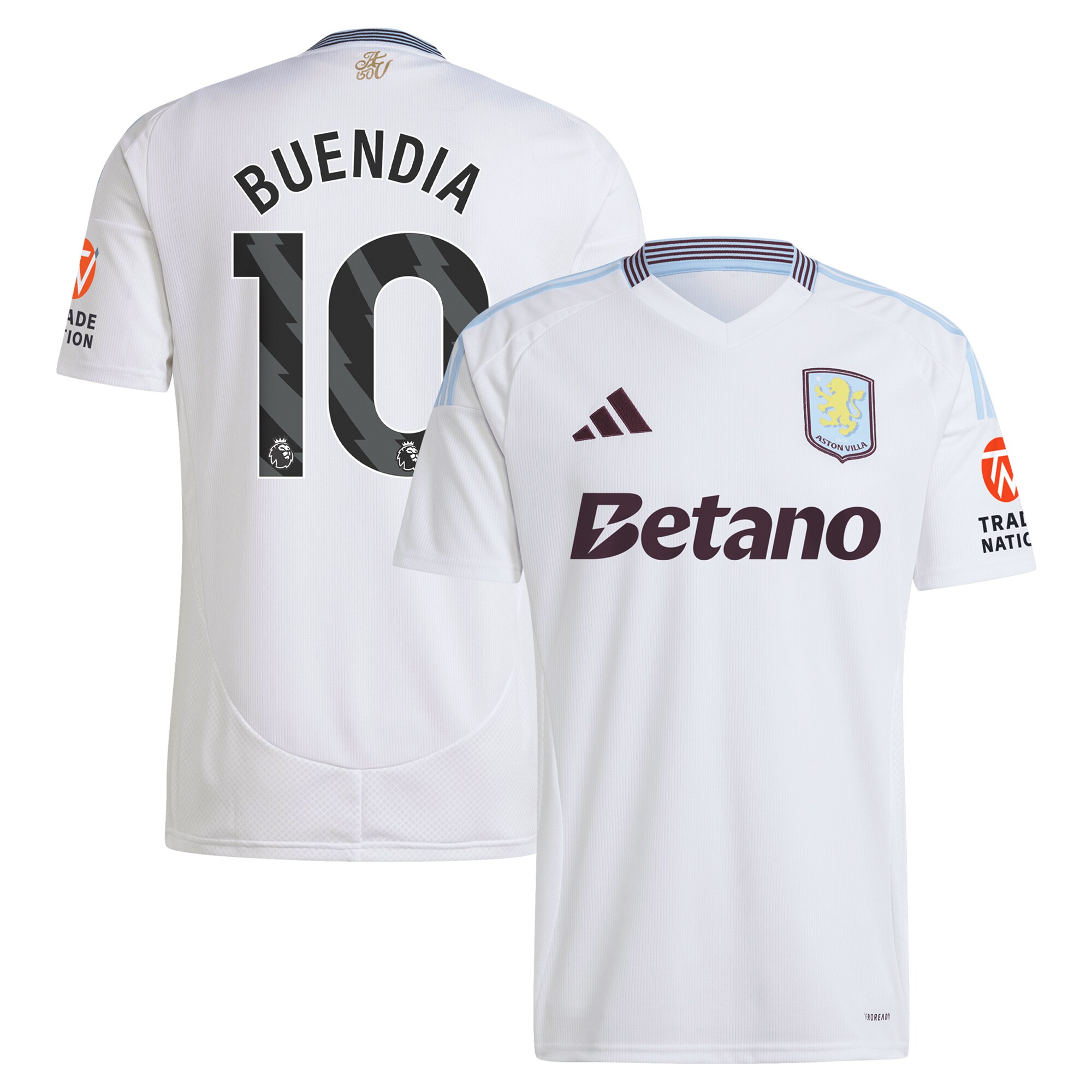 AVFC aston villa adidas away shirt 2024-25 with buendia 10 printing Collection | Official Aston Villa Kits and Apparel