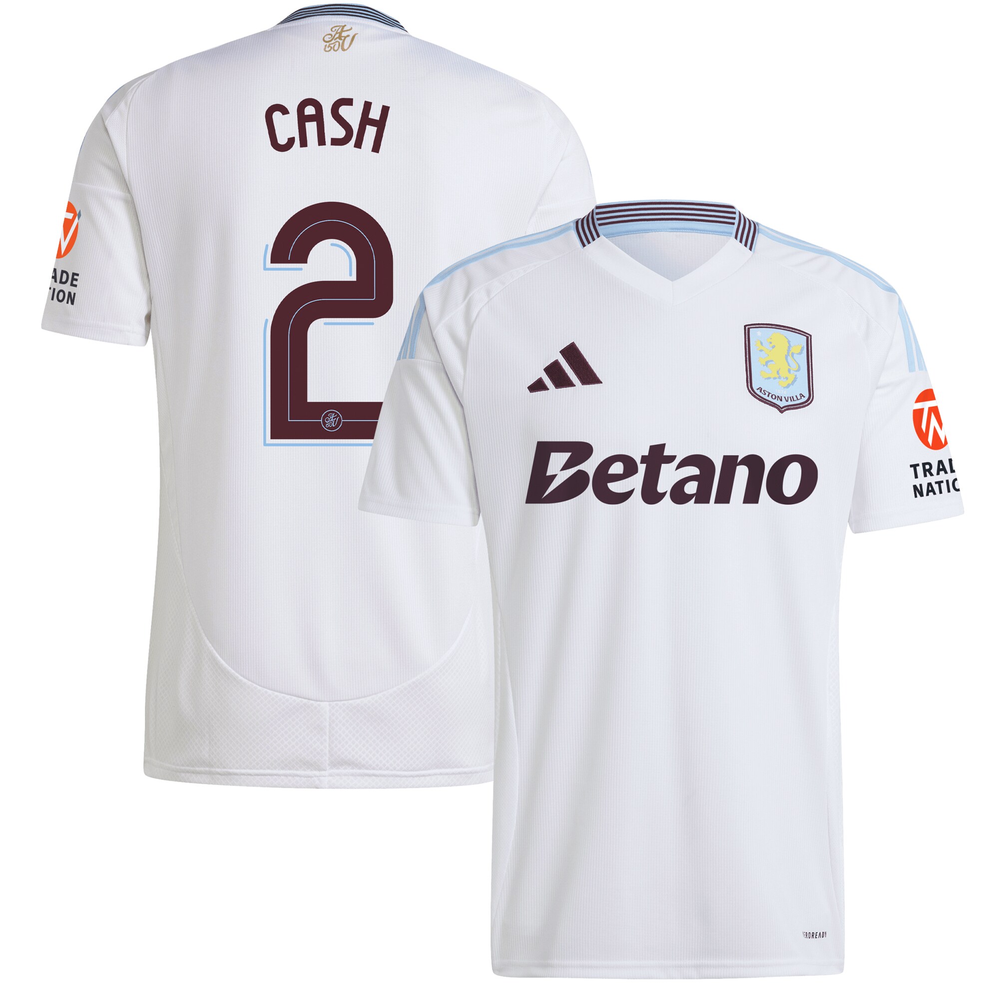 AVFC aston villa adidas away shirt 2024-25 with cash 2 cup printing Collection | Official Aston Villa Kits and Apparel