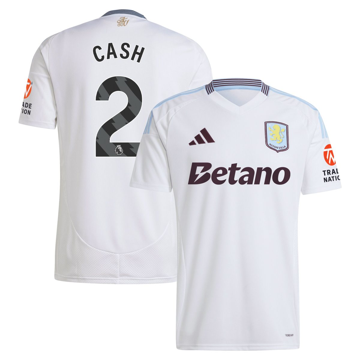 AVFC aston villa adidas away shirt 2024-25 with cash 2 printing Collection | Official Aston Villa Kits and Apparel
