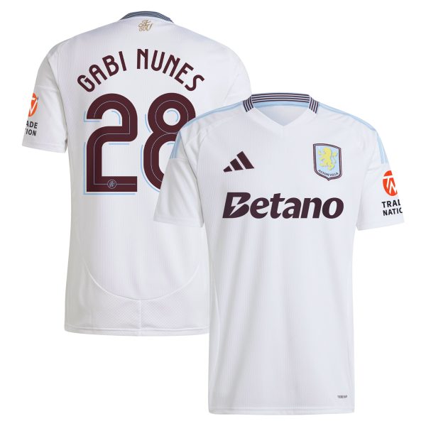 AVFC aston villa adidas away shirt 2024-25 with gabi nunes 28 cup printing Collection | Official Aston Villa Kits and Apparel