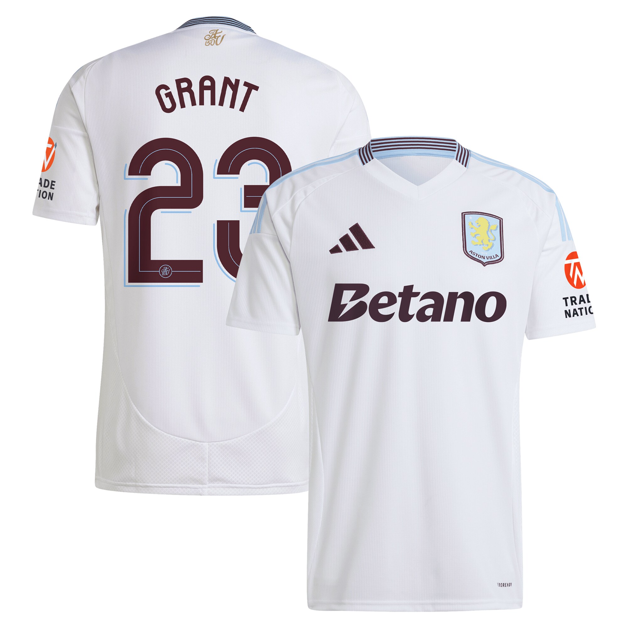 AVFC aston villa adidas away shirt 2024-25 with grant 23 cup printing Collection | Official Aston Villa Kits and Apparel