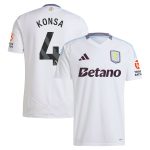 AVFC aston villa adidas away shirt 2024-25 with konsa 4 printing Collection | Official Aston Villa Kits and Apparel