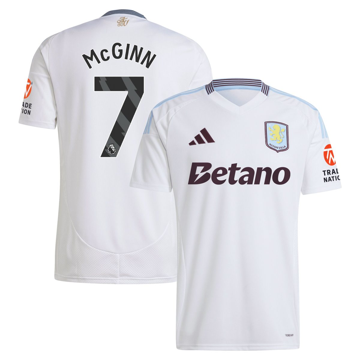 AVFC aston villa adidas away shirt 2024-25 with mcginn 7 printing Collection | Official Aston Villa Kits and Apparel