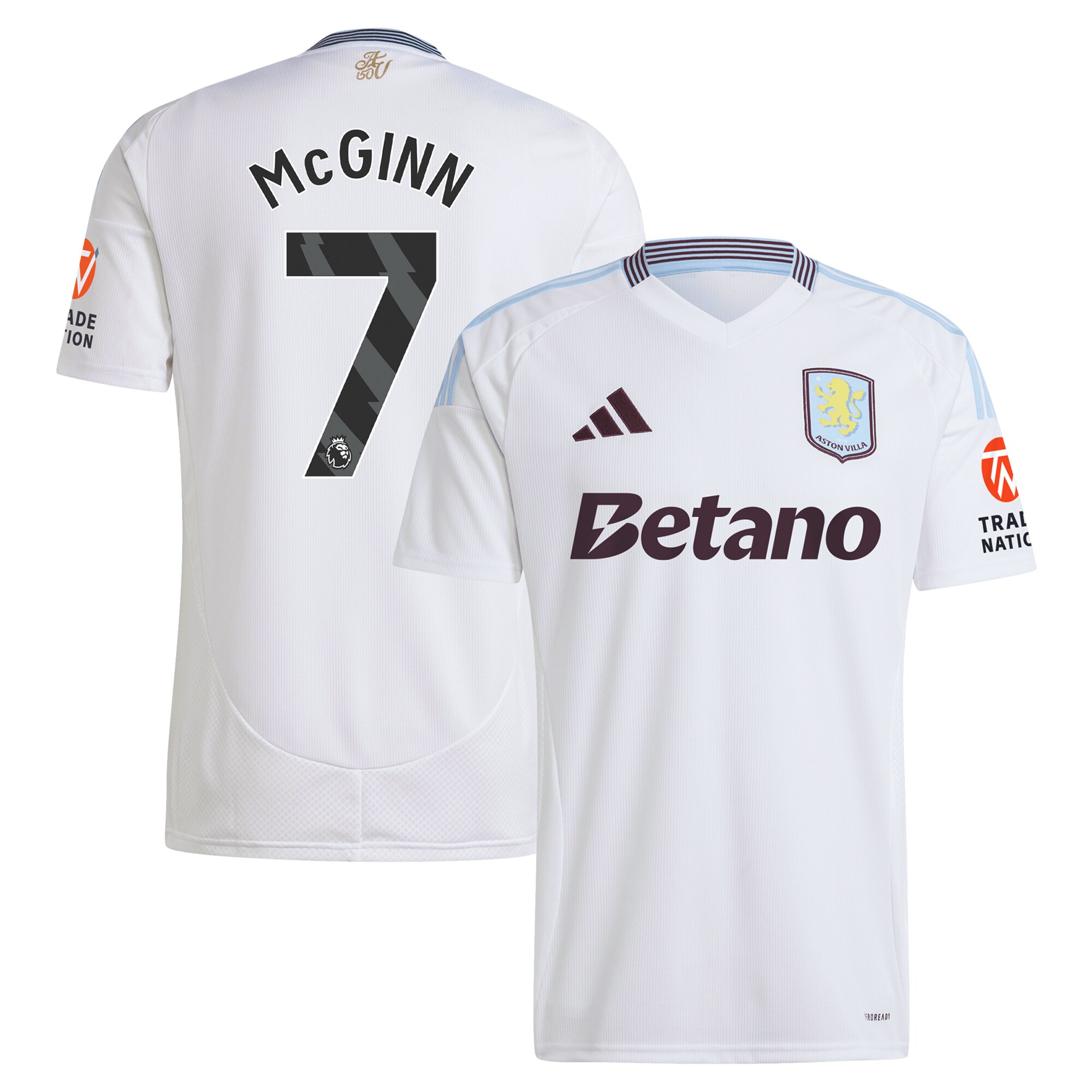 AVFC aston villa adidas away shirt 2024-25 with mcginn 7 printing Collection | Official Aston Villa Kits and Apparel