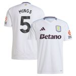 AVFC aston villa adidas away shirt 2024-25 with mings 5 printing Collection | Official Aston Villa Kits and Apparel