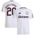 AVFC aston villa adidas away shirt 2024-25 with nedeljković 20 cup printing Collection | Official Aston Villa Kits and Apparel