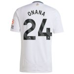 AVFC aston villa adidas away shirt 2024-25 with onana 24 printing Collection | Official Aston Villa Kits and Apparel
