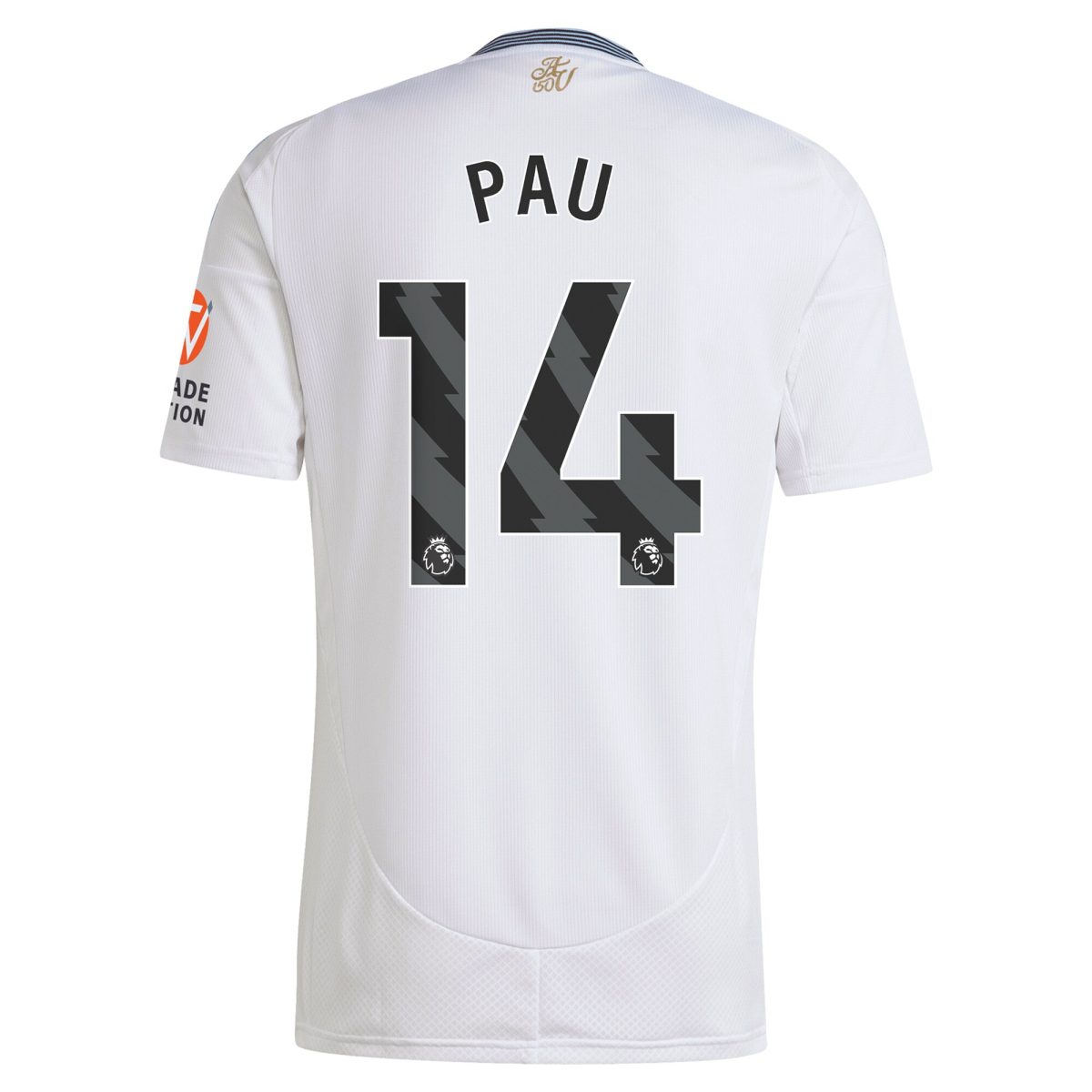 AVFC aston villa adidas away shirt 2024-25 with pau 14 printing Collection | Official Aston Villa Kits and Apparel