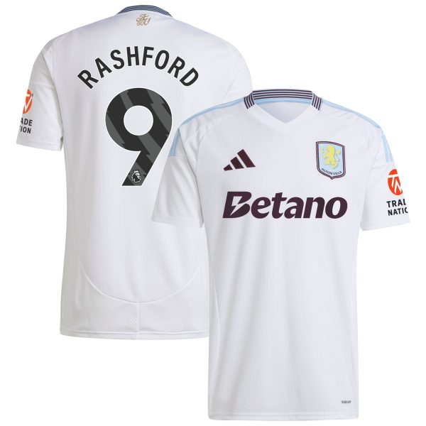 AVFC aston villa adidas away shirt 2024-25 with rashford 9 printing Collection | Official Aston Villa Kits and Apparel