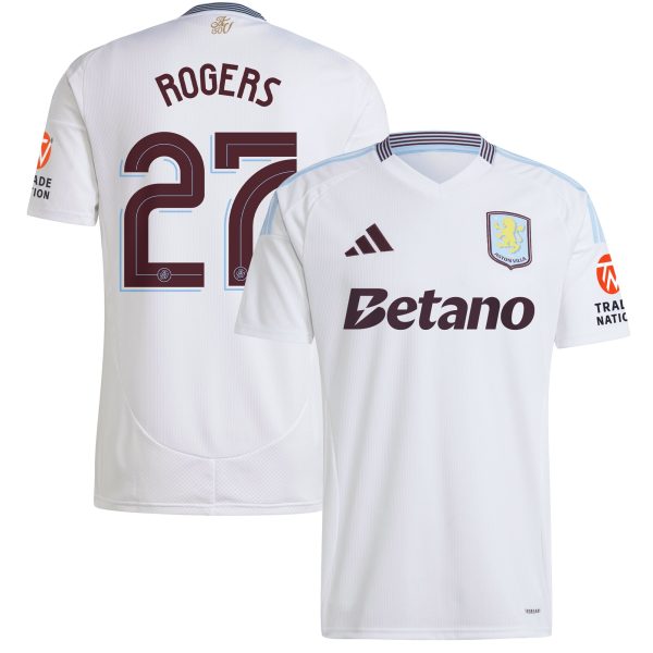 AVFC aston villa adidas away shirt 2024-25 with rogers 27 cup printing Collection | Official Aston Villa Kits and Apparel